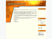 Tablet Screenshot of kolekcjoner.divx.pl